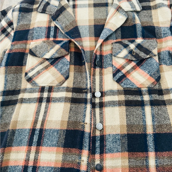 Plaid Button-Up Shacket - Picture 3 of 3